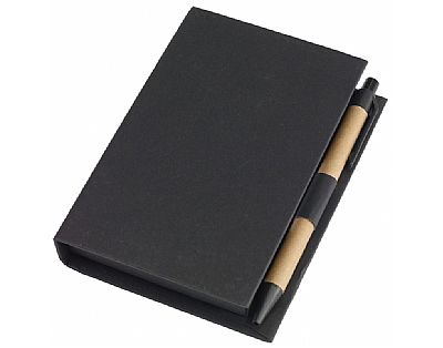 Memo box with pen POP UP, black