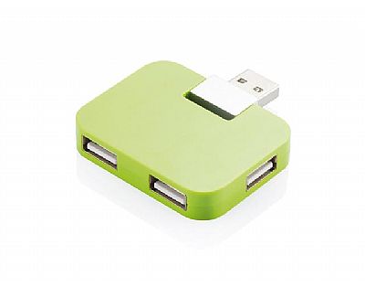 USB 2.0 hub, groen