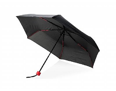 21 fiberglas gekleurde opvouwbare paraplu, rood