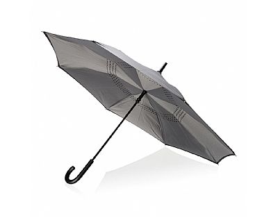 23 handmatig reversible paraplu, grijs